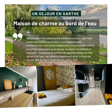 Charmant Gite Au Bord De La Sarthe - 6 Personnes Fille Exterior photo